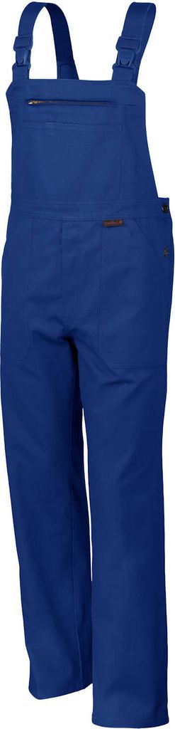 Qualitex Arbeitshose - classical Latzhose - pflegeleichter Blaumann aus reiner Baumwolle - in Farbe: kornblau - Herren: 48 - Damen: 42