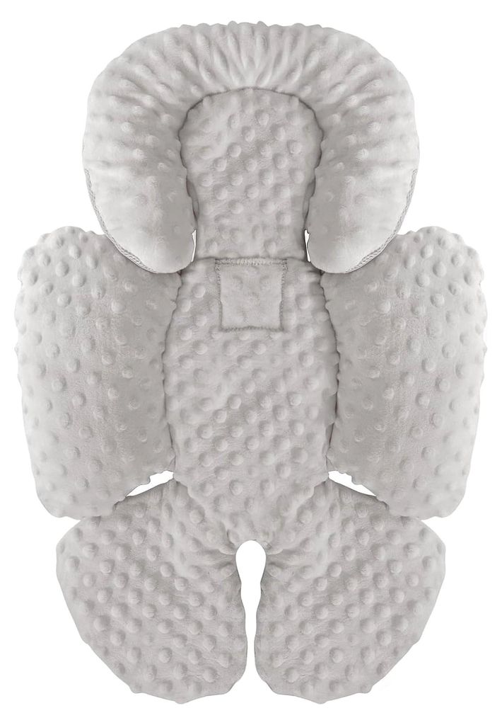 Babyautositz-Einlage, Kopf- und Körperstütze für Neugeborene, 2-in-1 wendbares Kissen für Autositz, Wippe, Kinderwagen und Schaukel