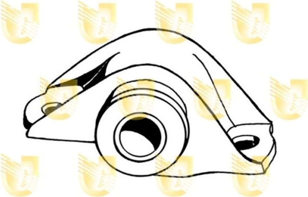 Lagerung Lenker Unigom 390144 für Fiat Lancia Vorderachse Rechts Unten