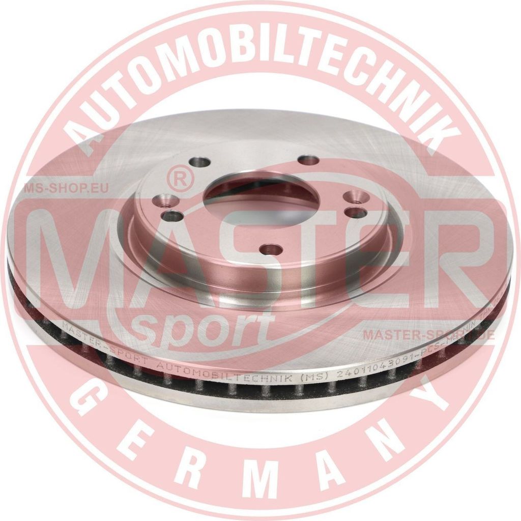 2x MASTER-SPORT Bremsscheibe 24011043091-PCS-MS vorne für Produktbild 