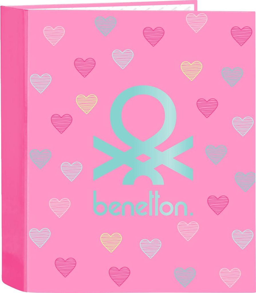 Ringbuch Benetton Heart Rosa A4 27 x 33 x 6 cm