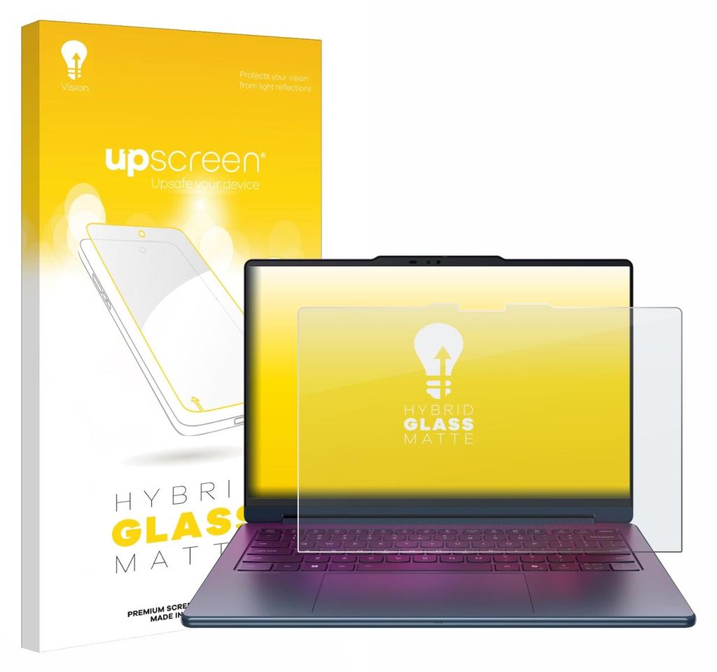 upscreen Entspiegelungs Schutzglas für Lenovo Yoga 9i 2-in-1 Gen 11 Aura Edition 14" Schutzfolie Panzer Folie Glas Display Schutz matt