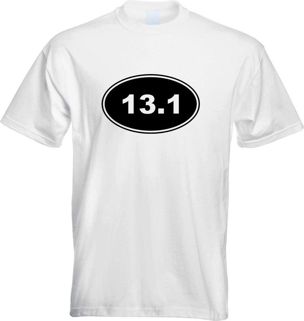Kiwistar - T-Shirt - Weiss - 13.1 Run Herren Funshirt Bedruckt Design Sprüche Spruch Motive - mit Motiv Bedruckt - Funshirt Design - Sport - Freiz...