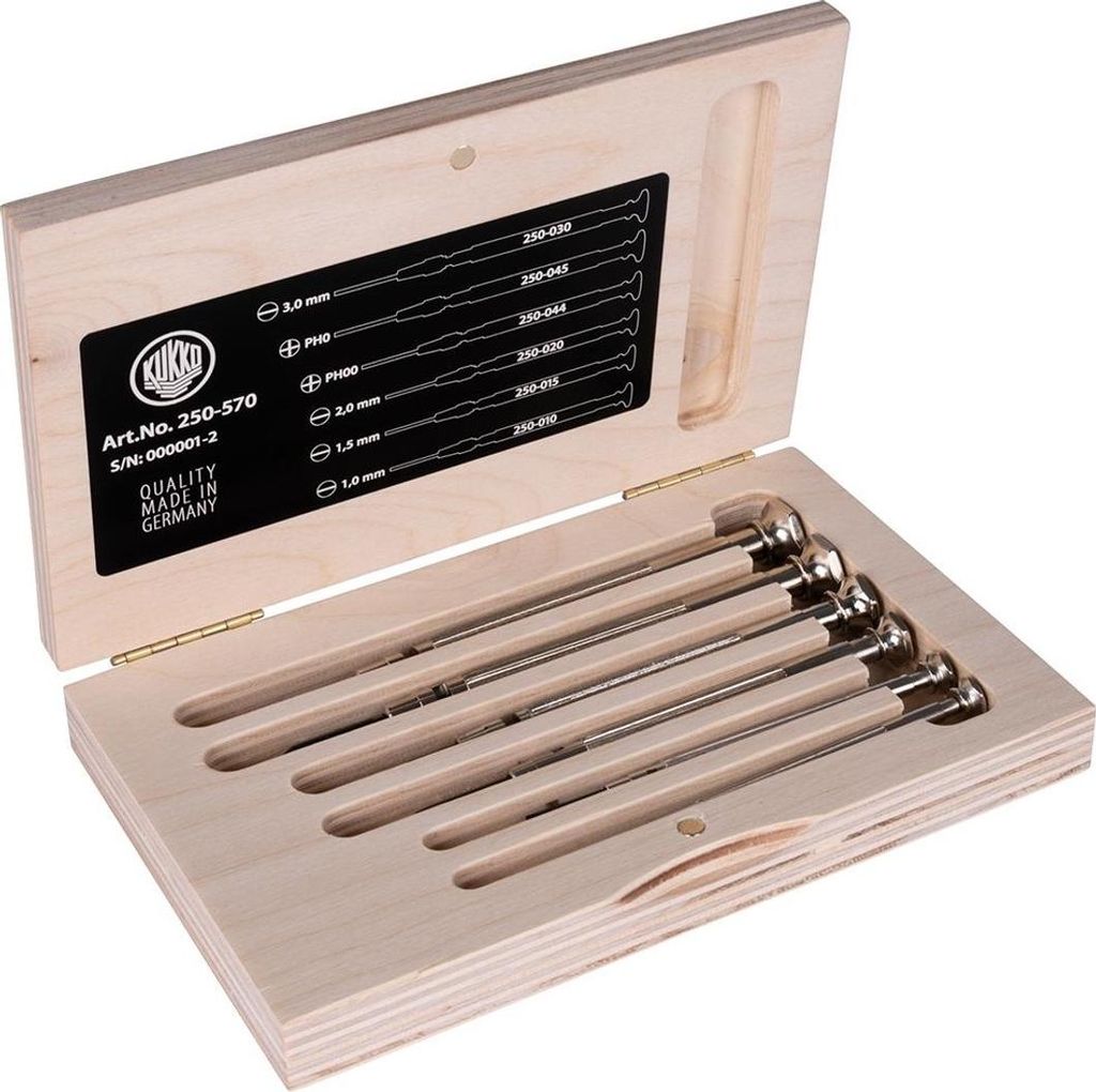 Set di cacciaviti meccanici di precisione 250 6 pz. con Immagine del prodotto 