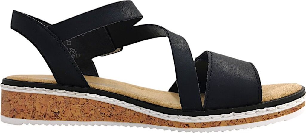 Rieker Damen Sandale Keilsandalette Klettverschluss V3660, Produktbild 18