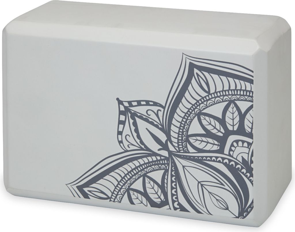 Gaiam Yoga Block – Sustained Gray Sundial Point