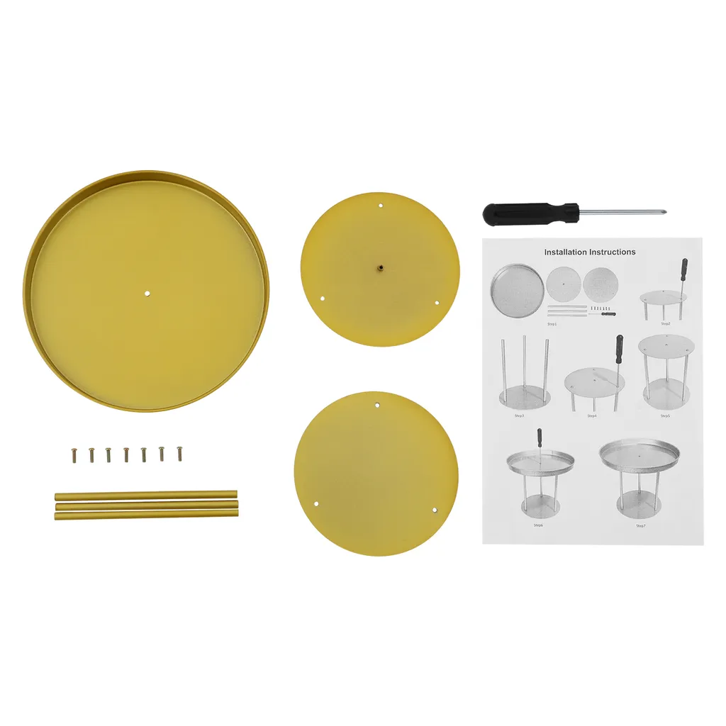 Centre de Table Porte-Fleurs Rond 30cm - Support Floral pour Réception - 7