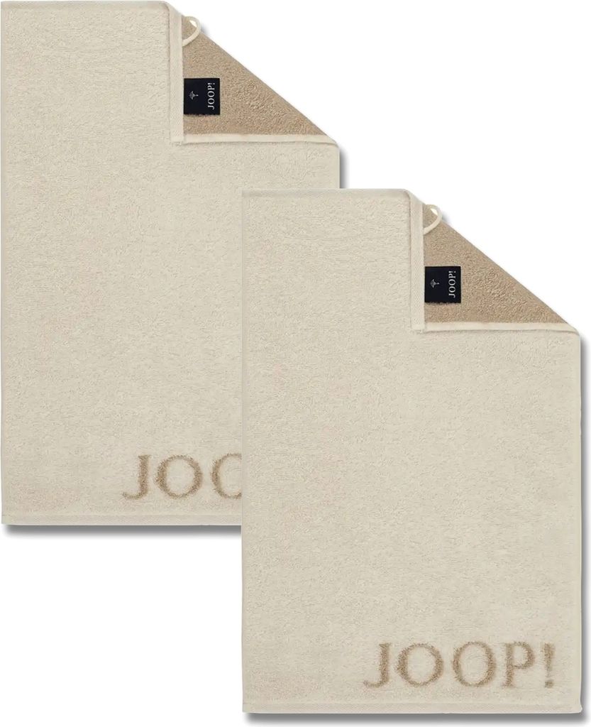 2 Stück Joop! Gästetuch Classic Creme Beige 1600-36 30x50 Produktbild 