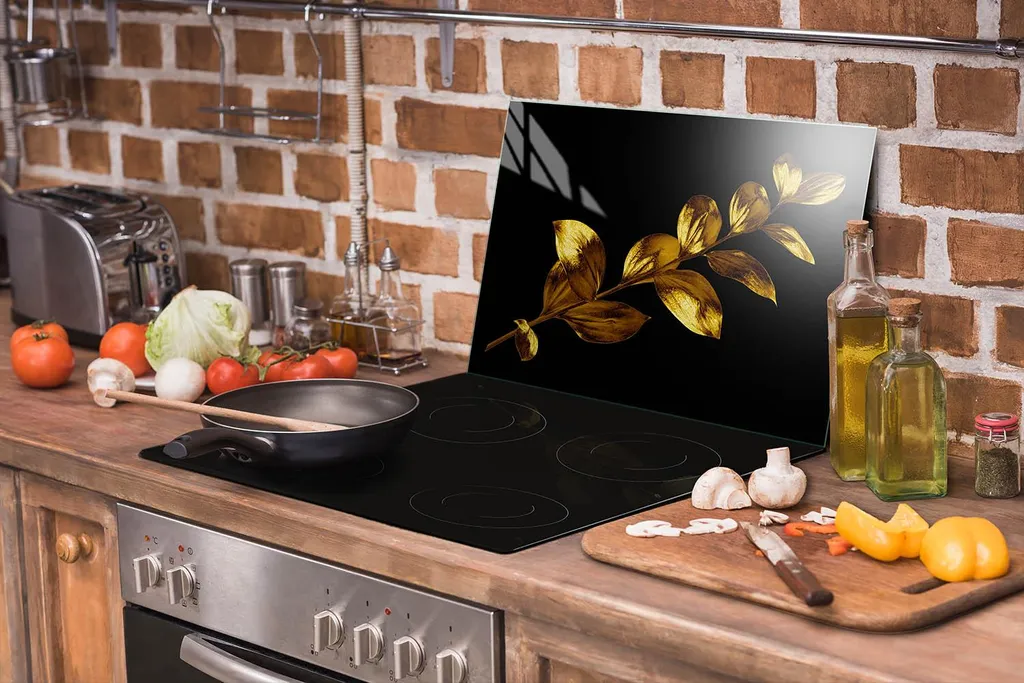 Tagliere Gigante in Vetro Oro 70x52 - Protezione Cucina Anti-Macchia - 5