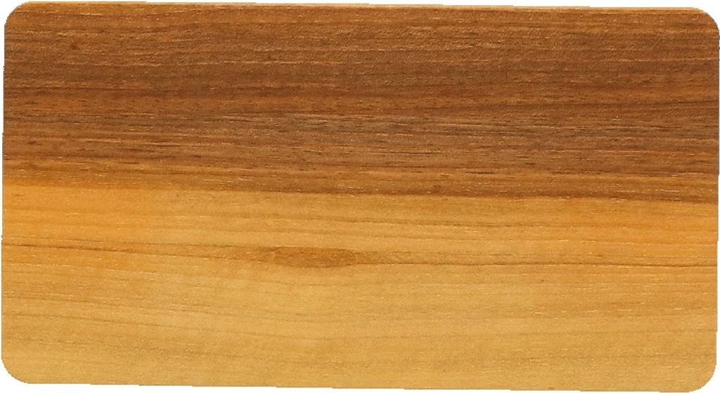 HOFMEISTER Frühstücksbrett aus 2-farbigem Walnuss-Holz, 22 cm, 100% EU Handarbeit, schont Ihre Messer, stabiles Brotzeitbrett, Vesperbrettchen ...