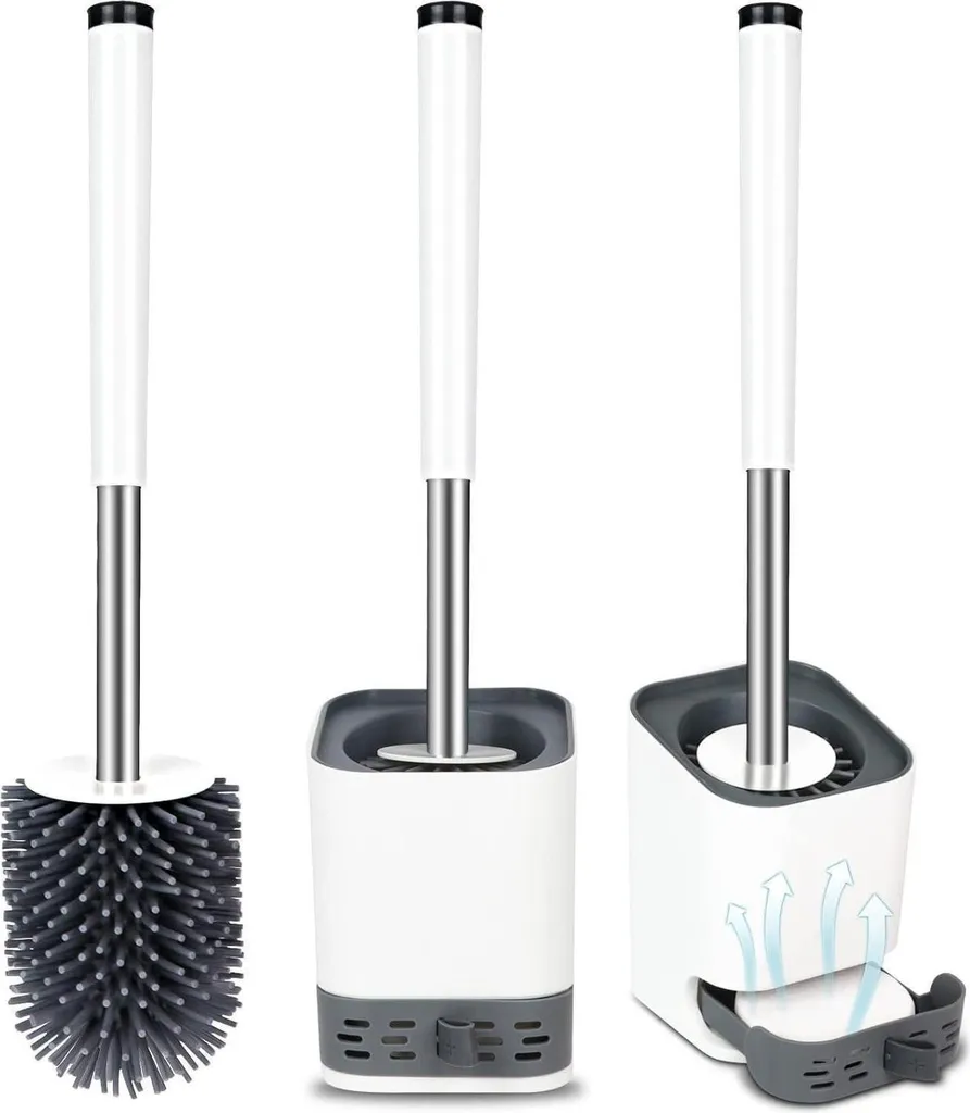 Brosse à WC en silicone pour entretien facile des toilettes