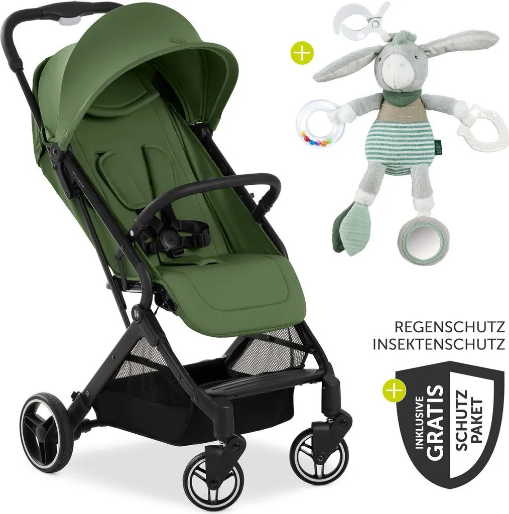 Hauck Poussette Travel N Care Plus : Suspension sport et canopy UPF 50+
