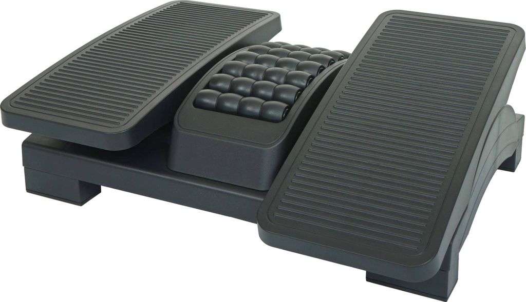 Fußstütze MCW-M11, Fußablage mit Massage-Rollen Fußroller Produktbild 