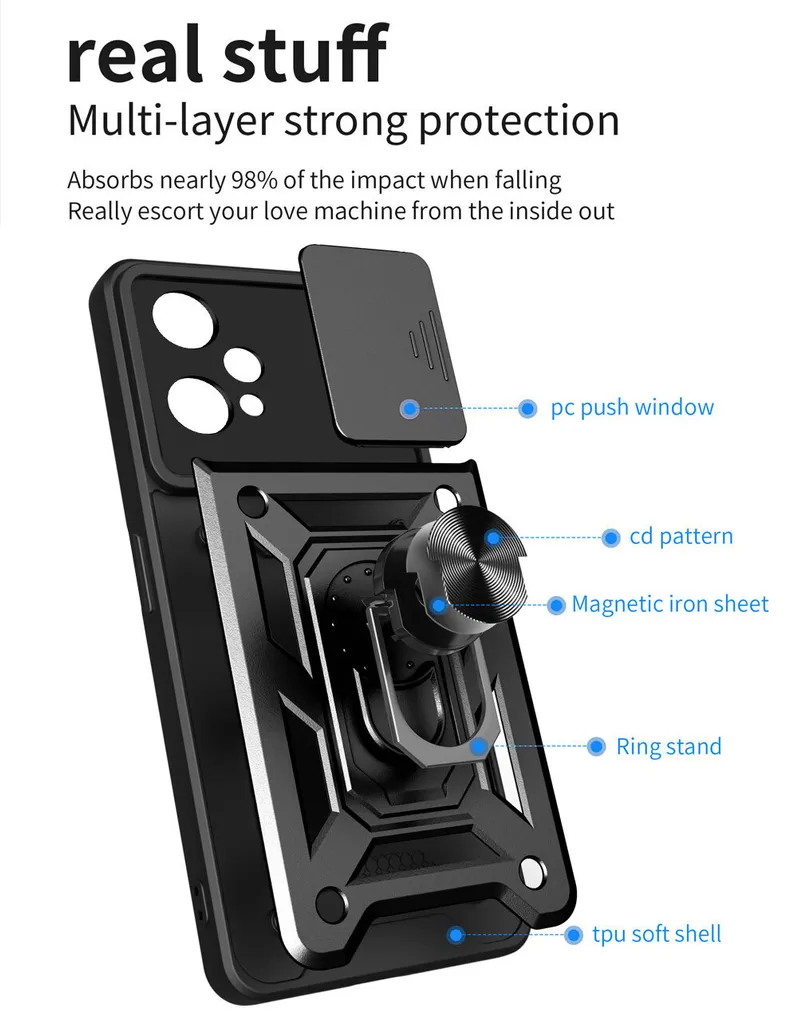 Cover Per Realme 9 Pro+ In TPU Morbido Antiurto - Custodia Sottile Antigraffio, Nero
