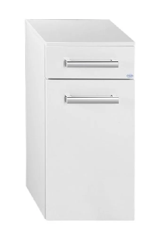 Aqualine Vega VG078 Armoire avec Panier à Linge Blanc 40x78x31 cm