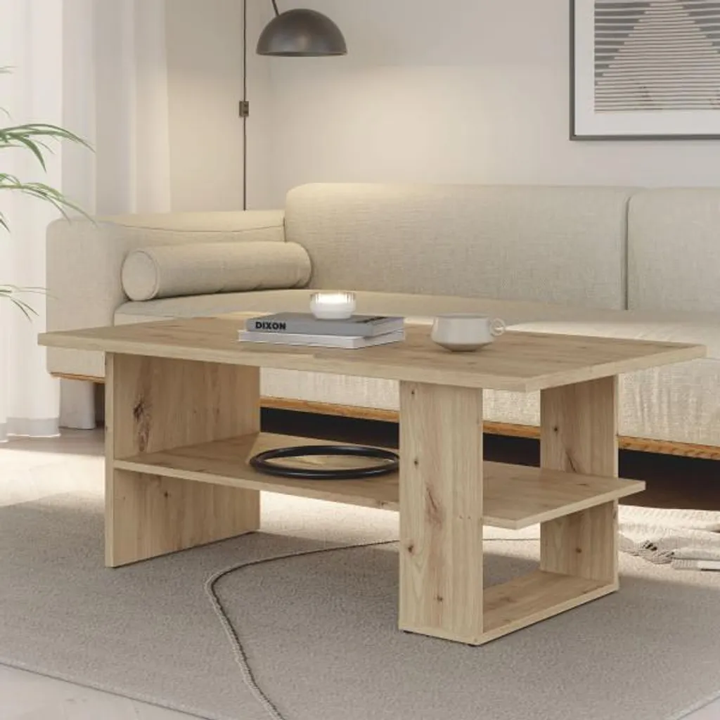 Tavolino Rettangolare Rovere Artisan 110x60 | Eleganza Moderna - 2