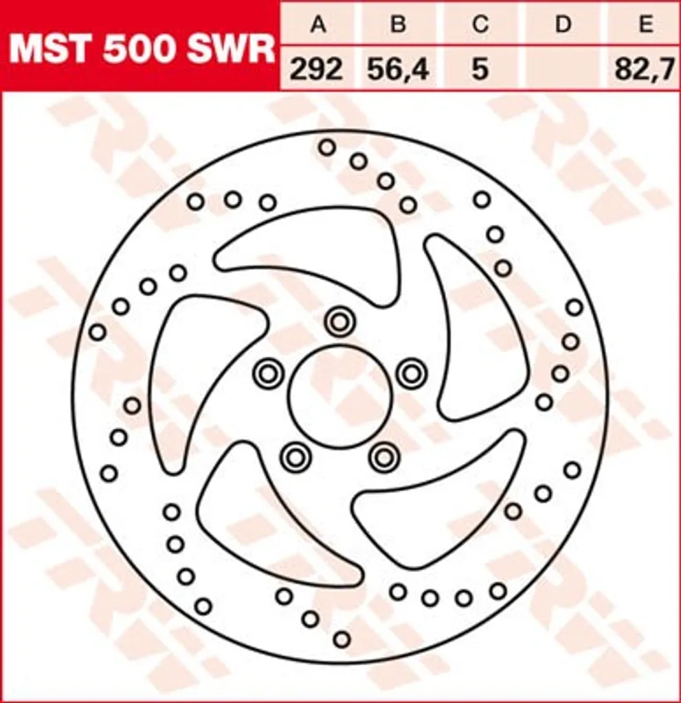 Disque de Frein Moto Inox TRW MST500SWR pour Custom XL et Touring Big Twin