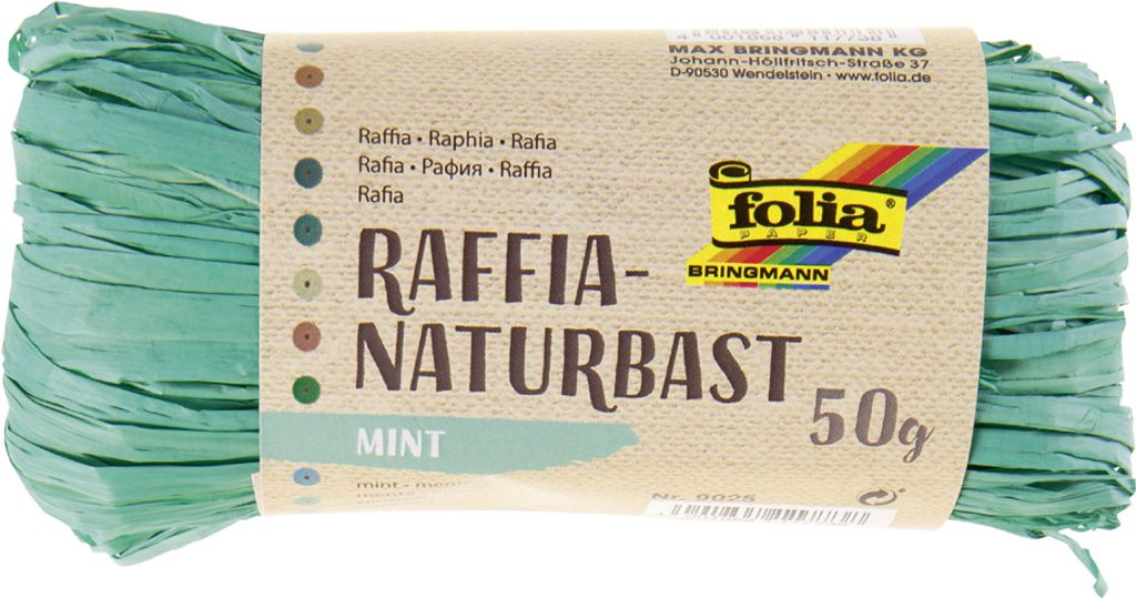 folia Raffia-Naturbast 50 g mint Produktbild 