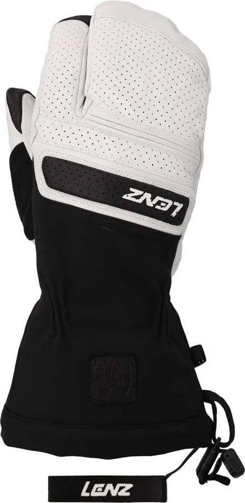 Moufles Lenz Lobster Blanc M Femme avec Isolation Haute Performance