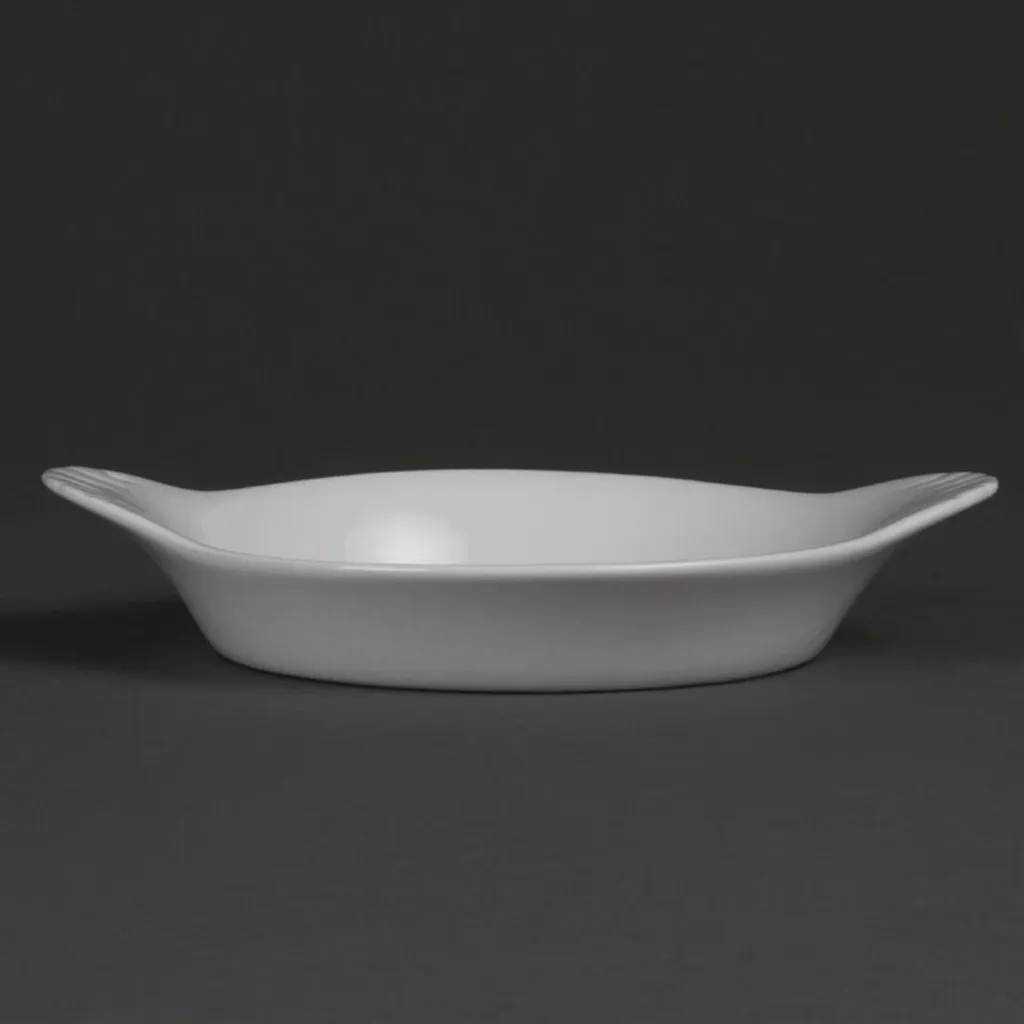 Piatti gratinati tondi Olympia Whiteware bianco 19,2 cm (6 pezzi)