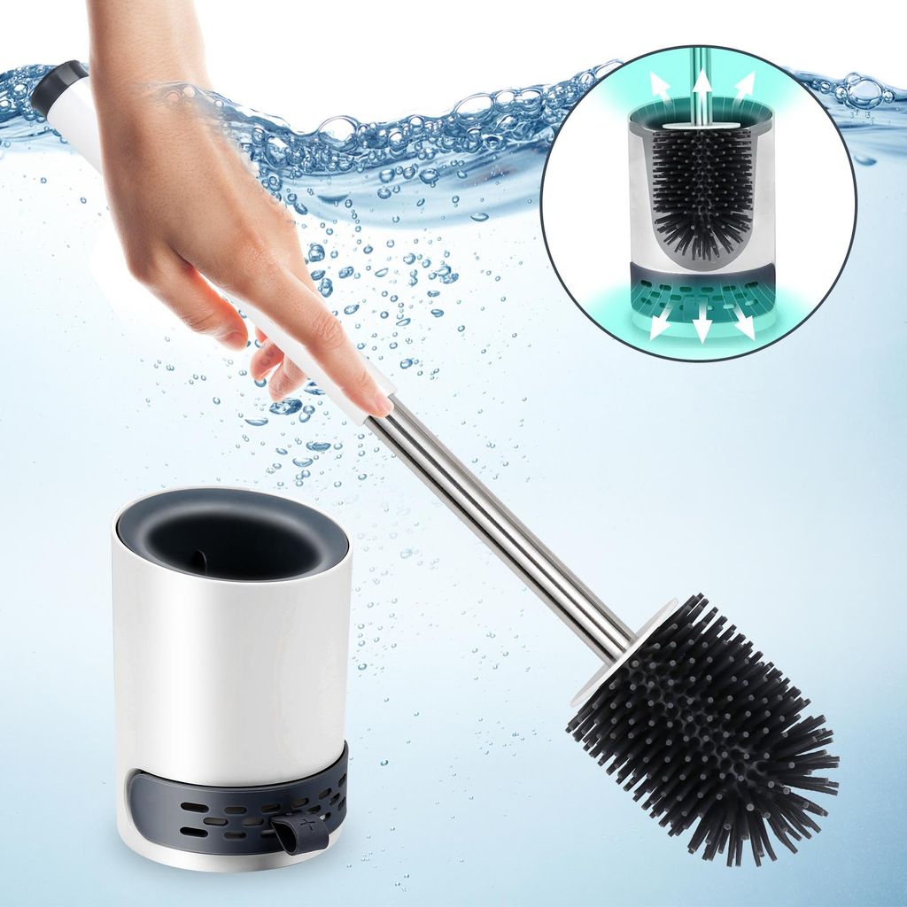 EINFEBEN Brosse à WC en silicone WC Stérile Brosse WC 2 en Image du produit 