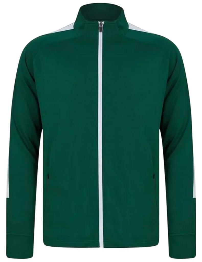 Veste de sport légère anti-froid LT5461 - Confort Jersey Vert et Blanc