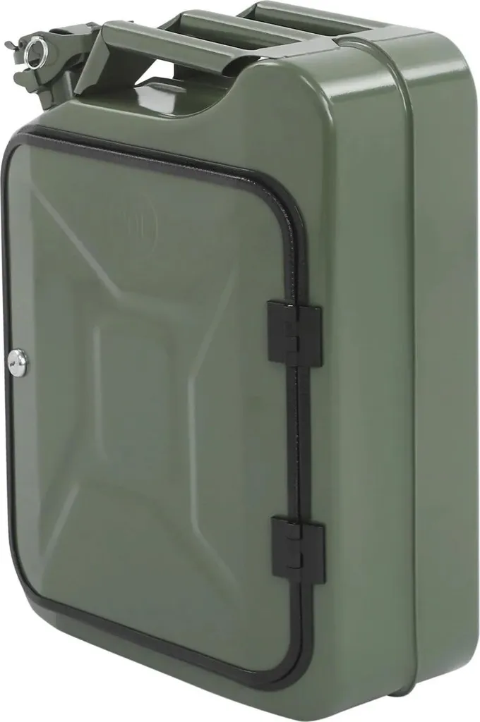 Bar à Whisky pour Salon et Bureau - Jerrycan Noir Mobile Design 47cm