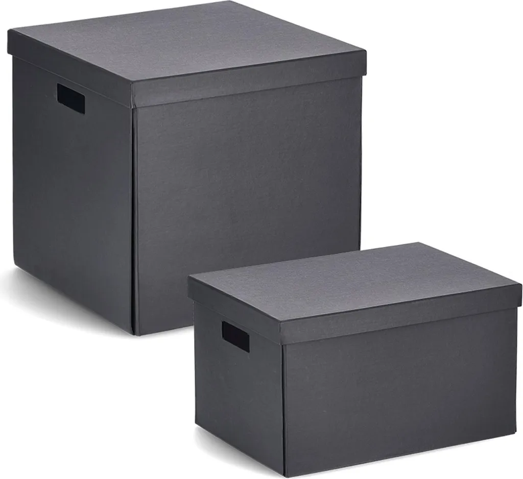 Panier de Rangement Carré Noir 33cm pour Étagère Cube et Dressing - 4