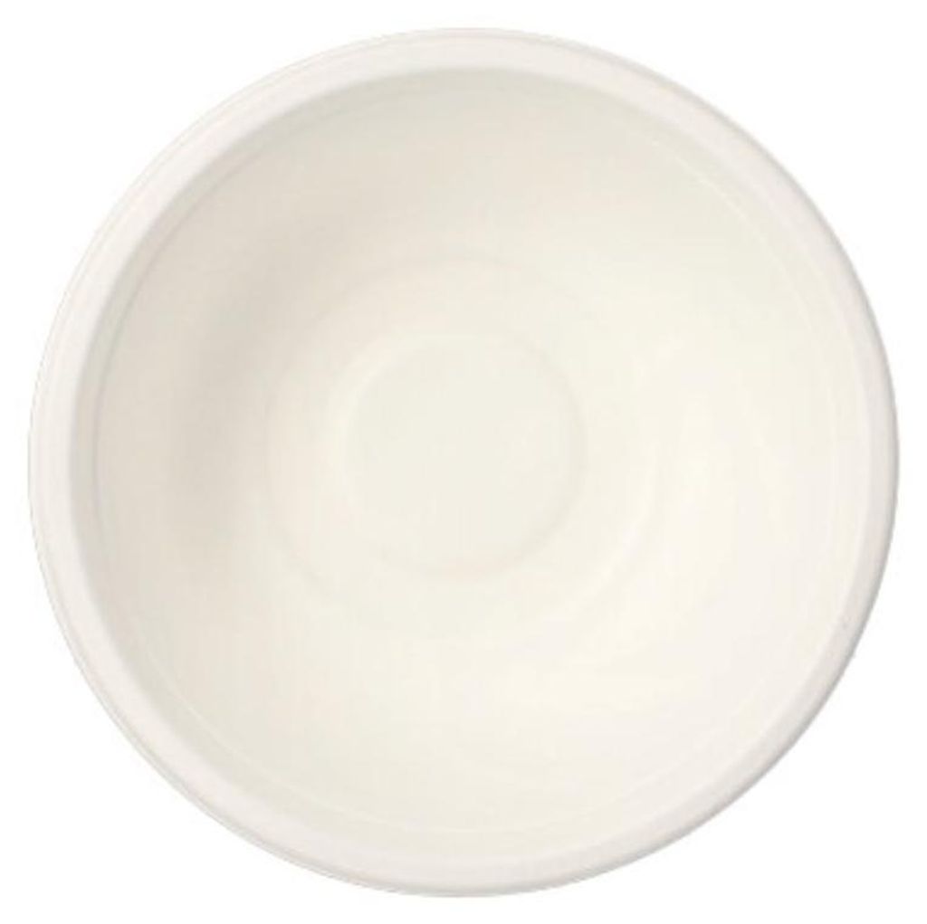 PAPSTAR Schalen aus Zuckerrohr "pure", Ø 15,5 cm, weiß, 12er Set | Schrumpffolie (12 Stück)