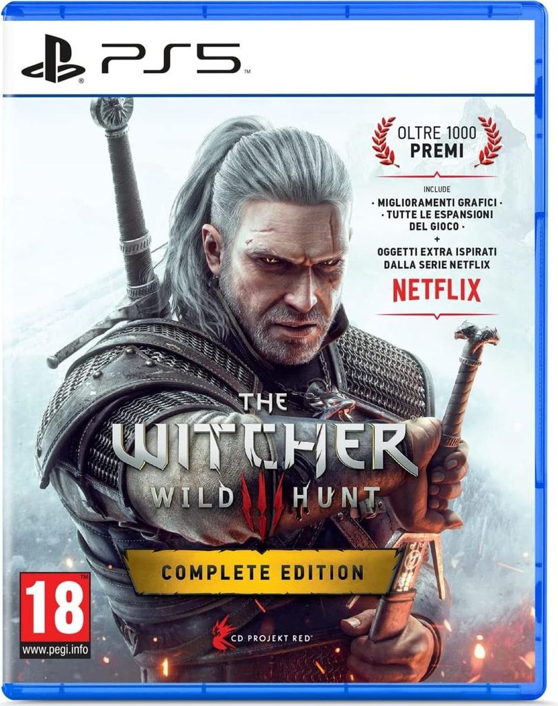 The Witcher 3: Wild Hunt Complete Edition PS5 Spiel mit grafischen Verbesserungen