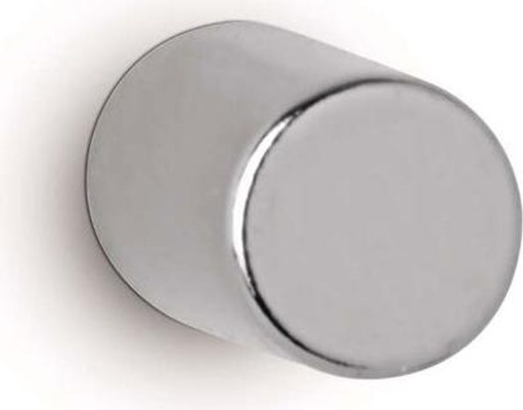 MAUL Magnet rund 10 Stück 1,1 kg Stahl Metall Neodym magnetisch Ø 0.5 x 0.5 cm silber