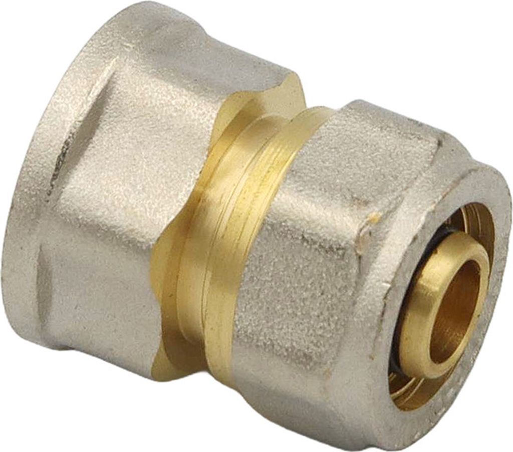Pipetec Schraubfitting Übergang Kupplung 16x2 mm 1/2 Zoll IG Verbundrohr