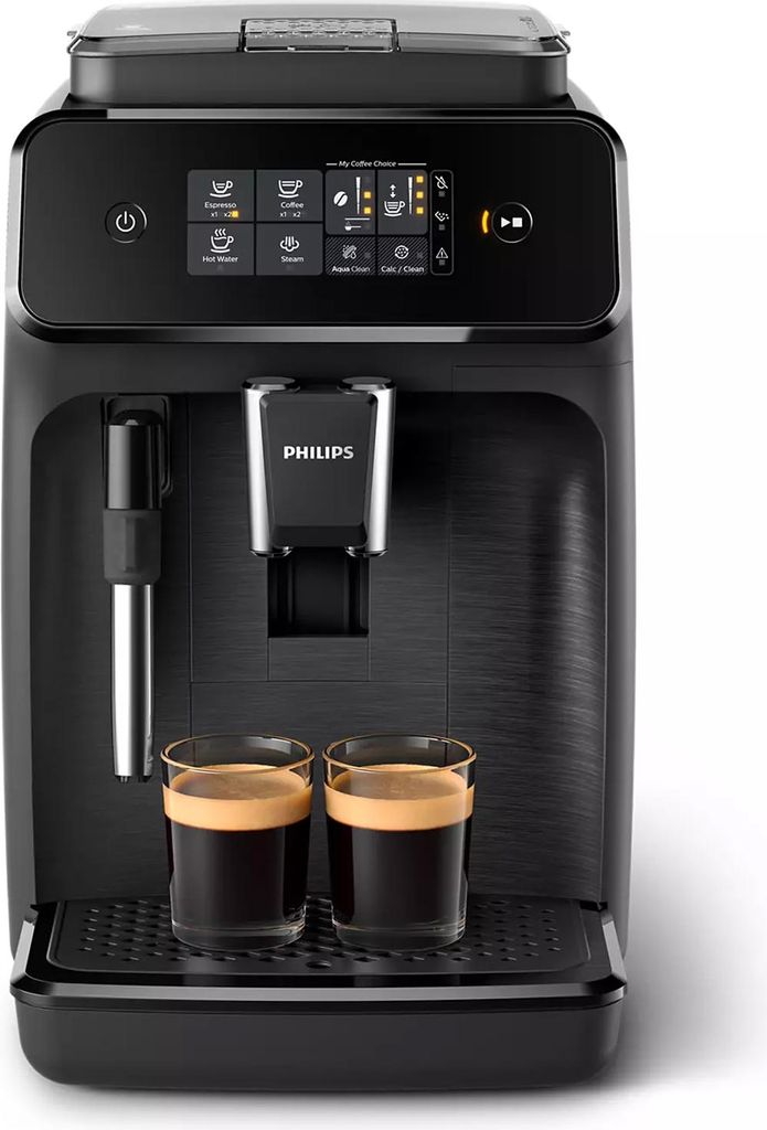 Philips 1200 series Series 1200 EP1220/00 Kaffeevollautomat, Espressomaschine, 1,8 l, Kaffeebohnen, Eingebautes Mahlwerk, 1500 W, Schwarz