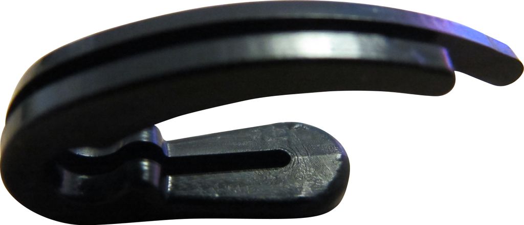 rewagi 1000 Stück Gardinenhaken - Doppelt für Faltenbänder - 26 mm schwarz