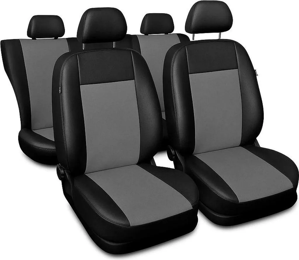 Offerta Set Coprisedili Auto Grigio Superiore Universali per Seat - 7