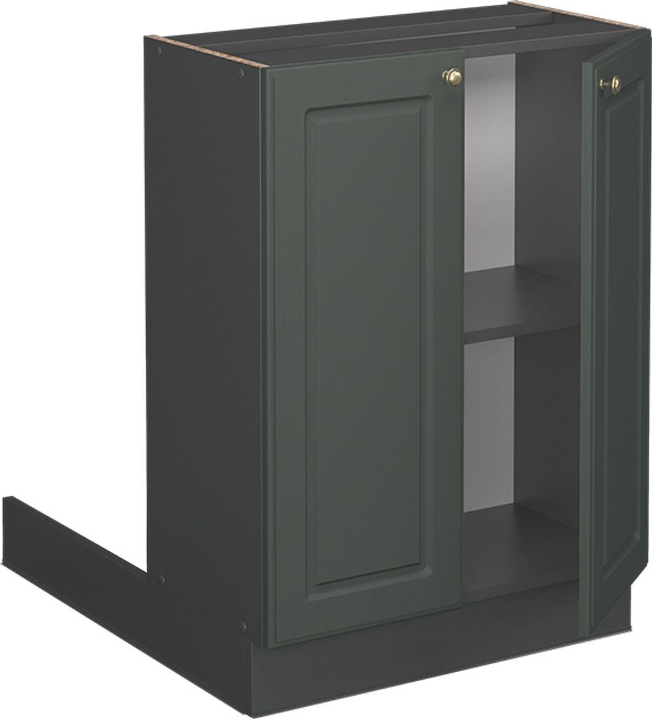 Kücheninsel Vicco Fame-Line Grün-Gold Landhaus 60 cm ohne Arbeitsplatte, Model 38594