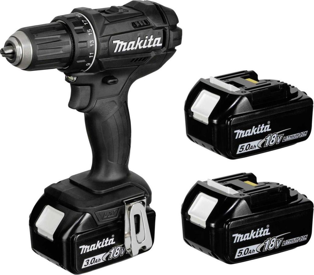 Makita DDF484BJX1 18V 2x 5,0Ah 1x 3,0Ah + Caricabatterie in Immagine del prodotto 