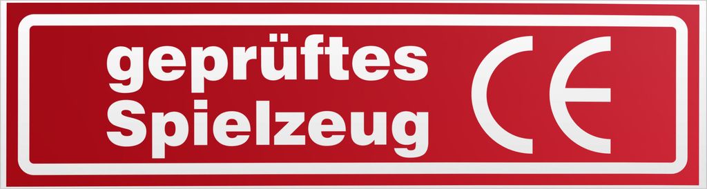 Kiwistar es Spielzeug invertiert Magnetschild Schild magnetisch - 60cm Rot - reflektierend - Magnetfolie für Auto PKW Kfz