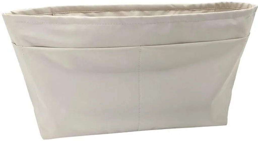 Pochette de toilette beige imperméable S pour voyage et sac à main