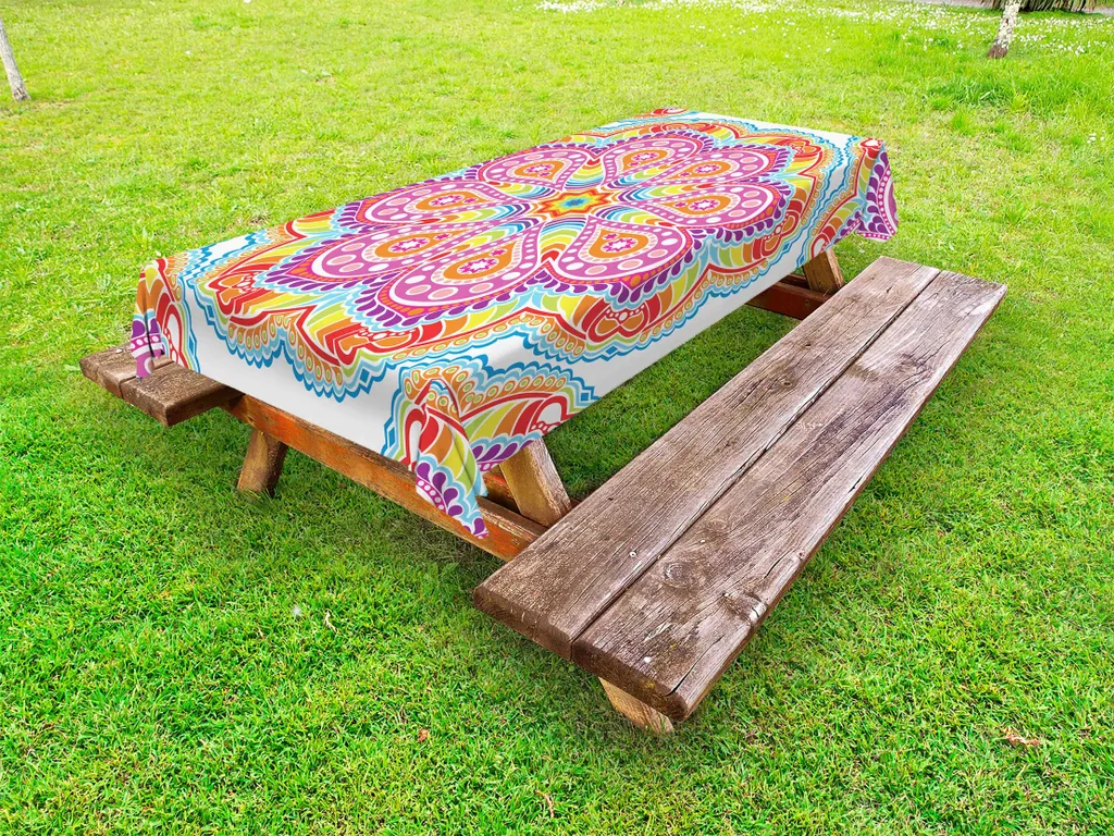 Tovaglia Mandala Caleidoscopica ABAKUHAUS 305cm - Stile Orientale
