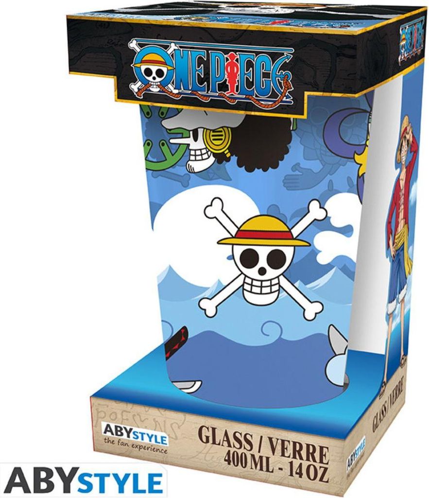 One Piece Trinkglas Skulls multicolor Standard