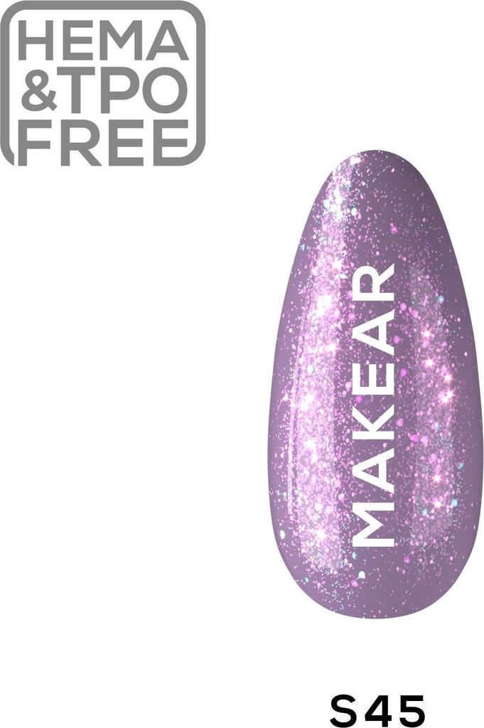 S45 Hugo Rose UV Nagellack 8 ml Makear