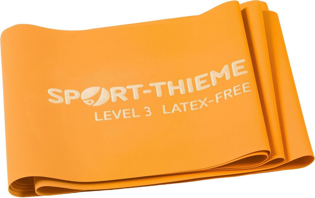Sport-Thieme Fitnessband "125 latexfrei", Stark, Orange, 2,5 m