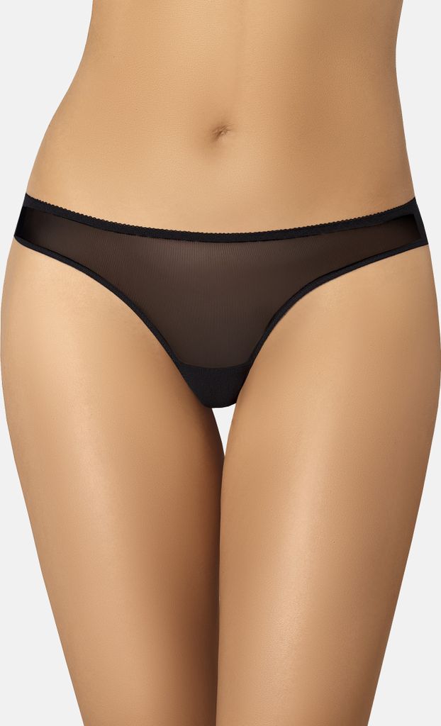 Teyli Brasilianische Slip mit floraler Spitze Lacea Female 303 schwarz XXL