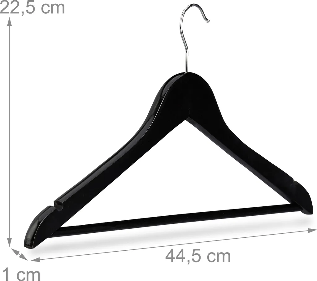 Relaxdays Set 30 Grucce Legno: Proteggi i Tuoi Capi con Stile e Robustezza - 4
