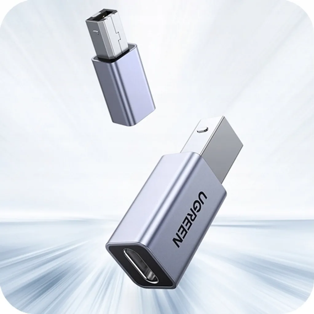 Adattatore Ugreen da USB-C a USB-B - Grigio - 22