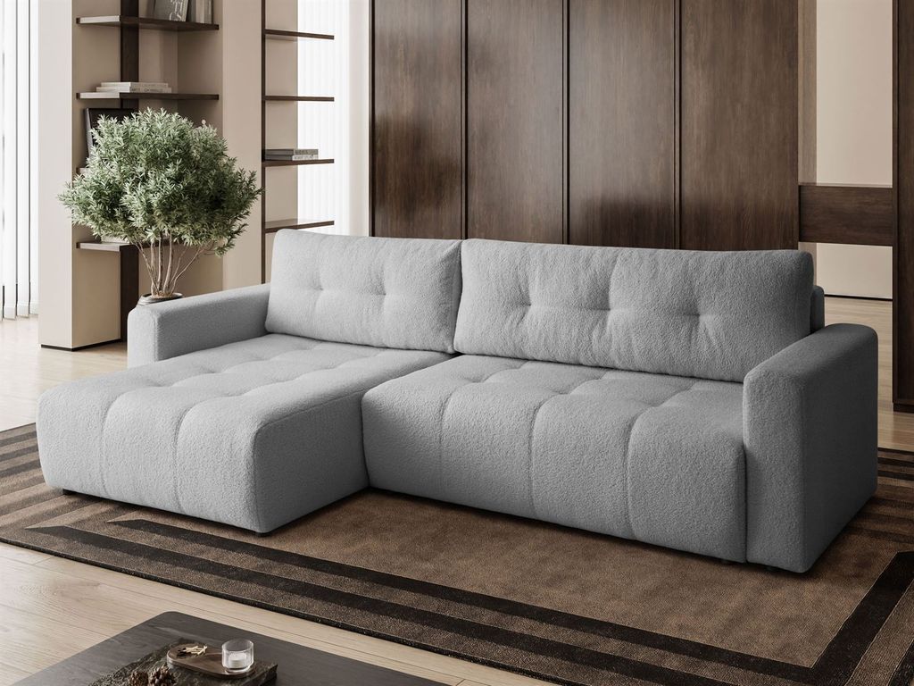 Kaiser Möbel Ecksofa VIENNA - Stil, Komfort und Funktionalität - GRAU LINKS