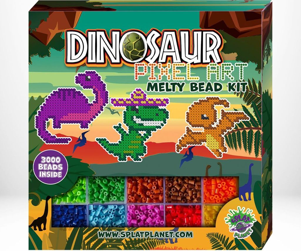 Zestaw koralików do prasowania Dinozaury 3000 elementów