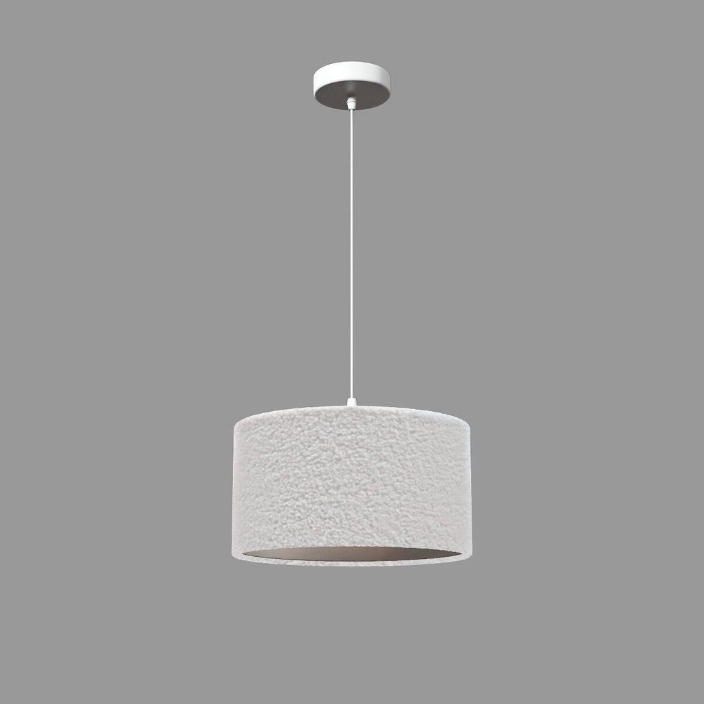 Hängelampe TINA, Bouclé Lampenschirm, Ø 37 cm Produktbild 2