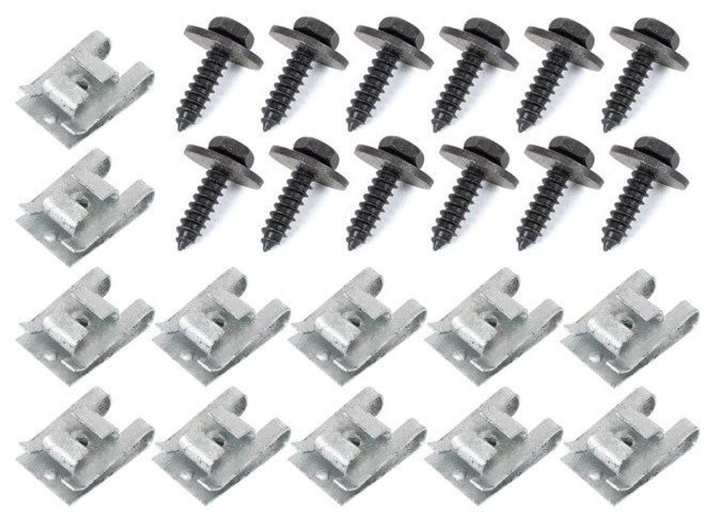 Opel Astra IV J 2009 - Satz Clips zur Befestigung der Motorabdeckung, 24-teilig